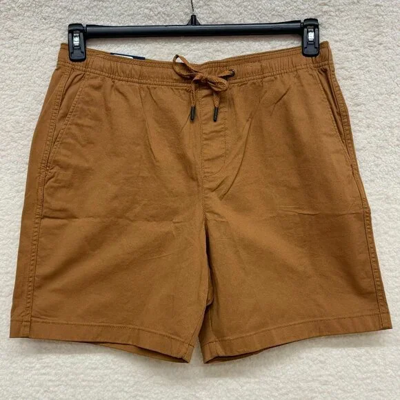 LARGE - GAP - Men’s Pull-On Khaki Shorts with Drawstring NEW - Picture 3 of 11